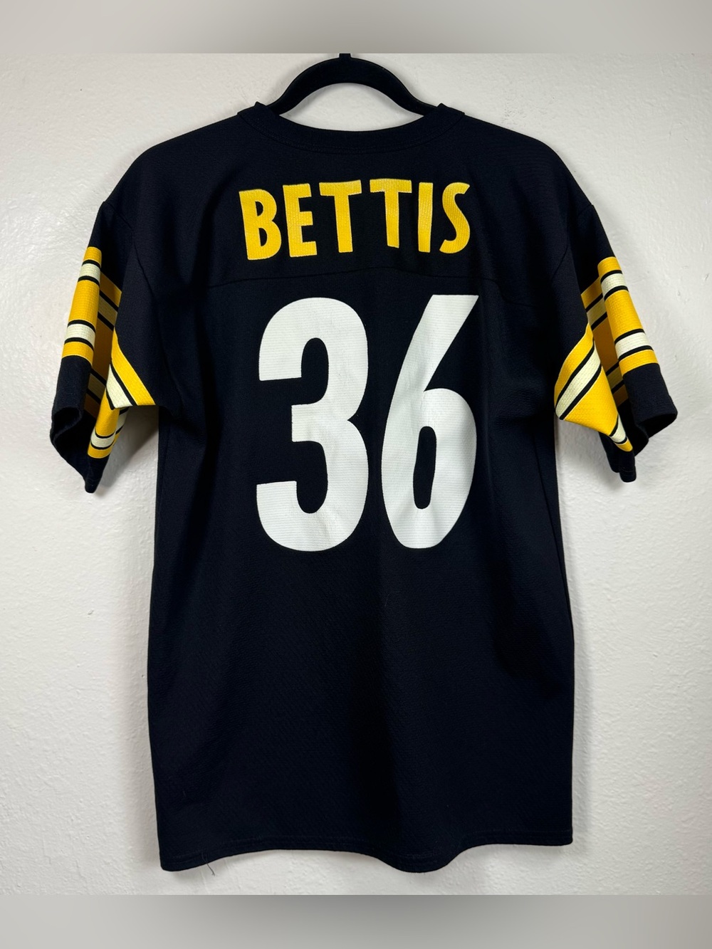 Vintage Pittsburgh Steelers Jerome Bettis Jersey #36 Logo 7 YOUTH XL Made In USA
